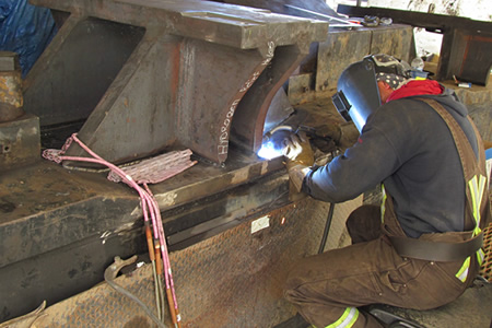 welding selwood boring fabrication line